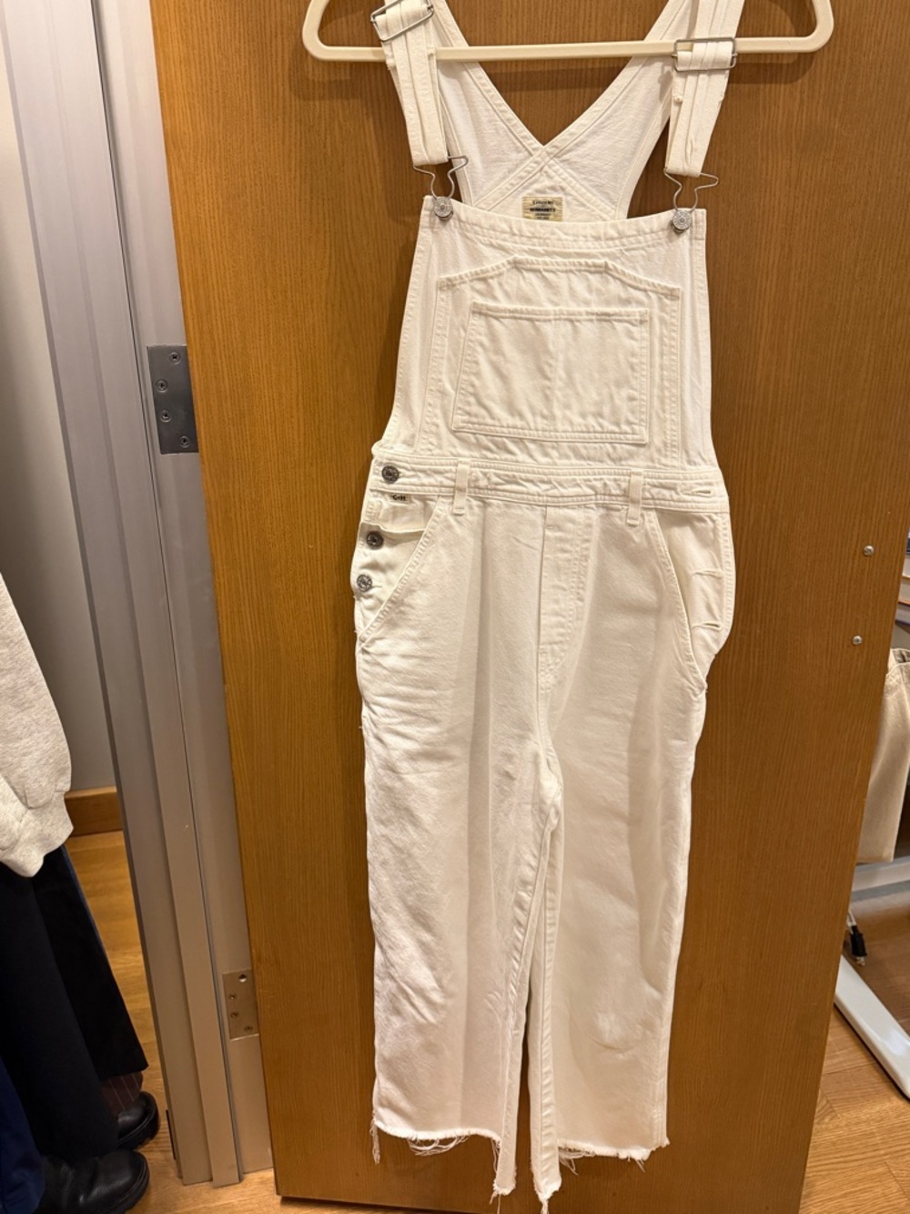 Citizen’s of Humanity White Denim Overalls